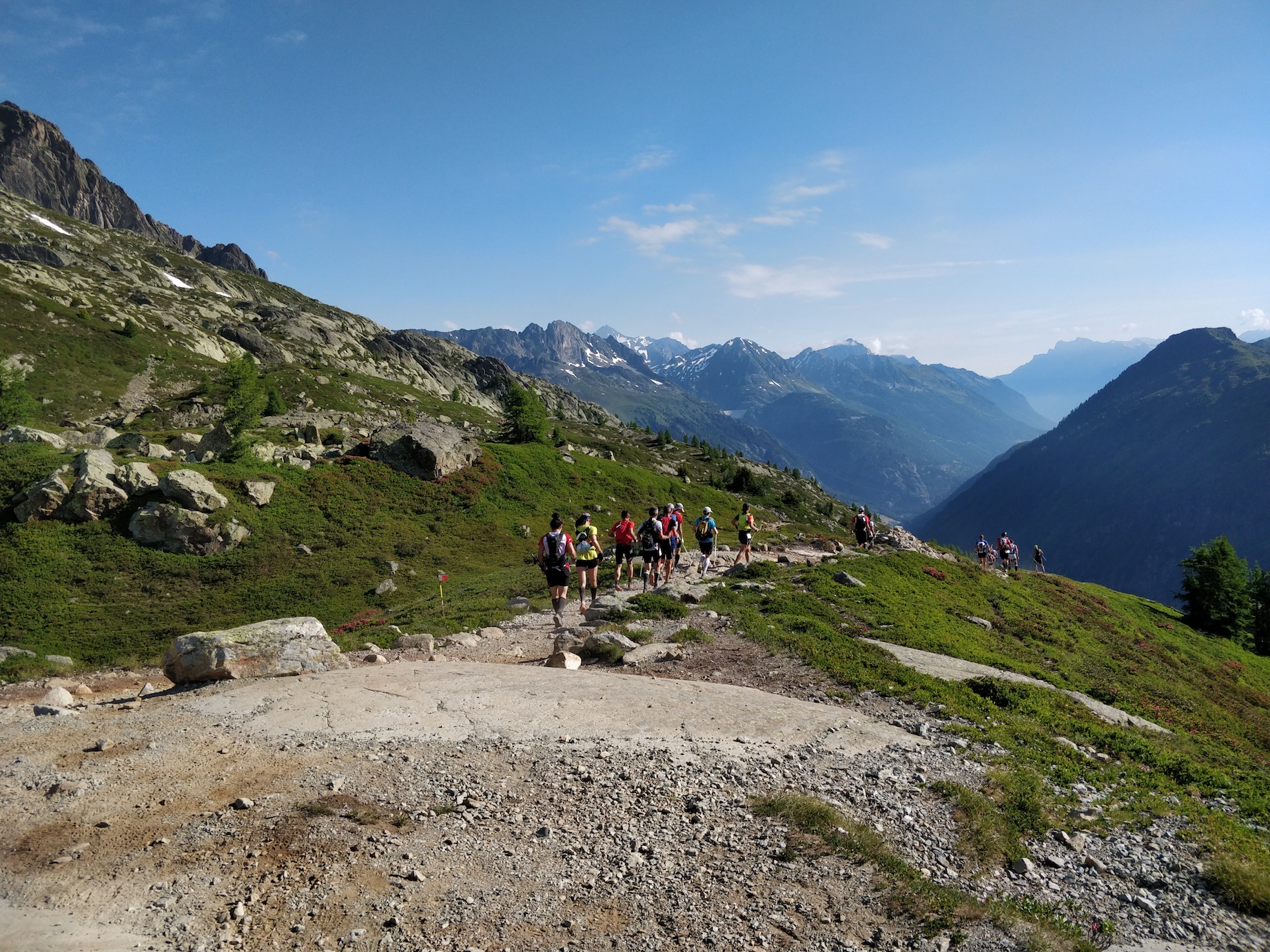 90 km du Mont-Blanc - une histoire de minutes